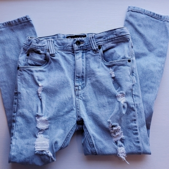 Empyre Verge Distressed Light Wash Jeans  25 - Picture 4 of 7